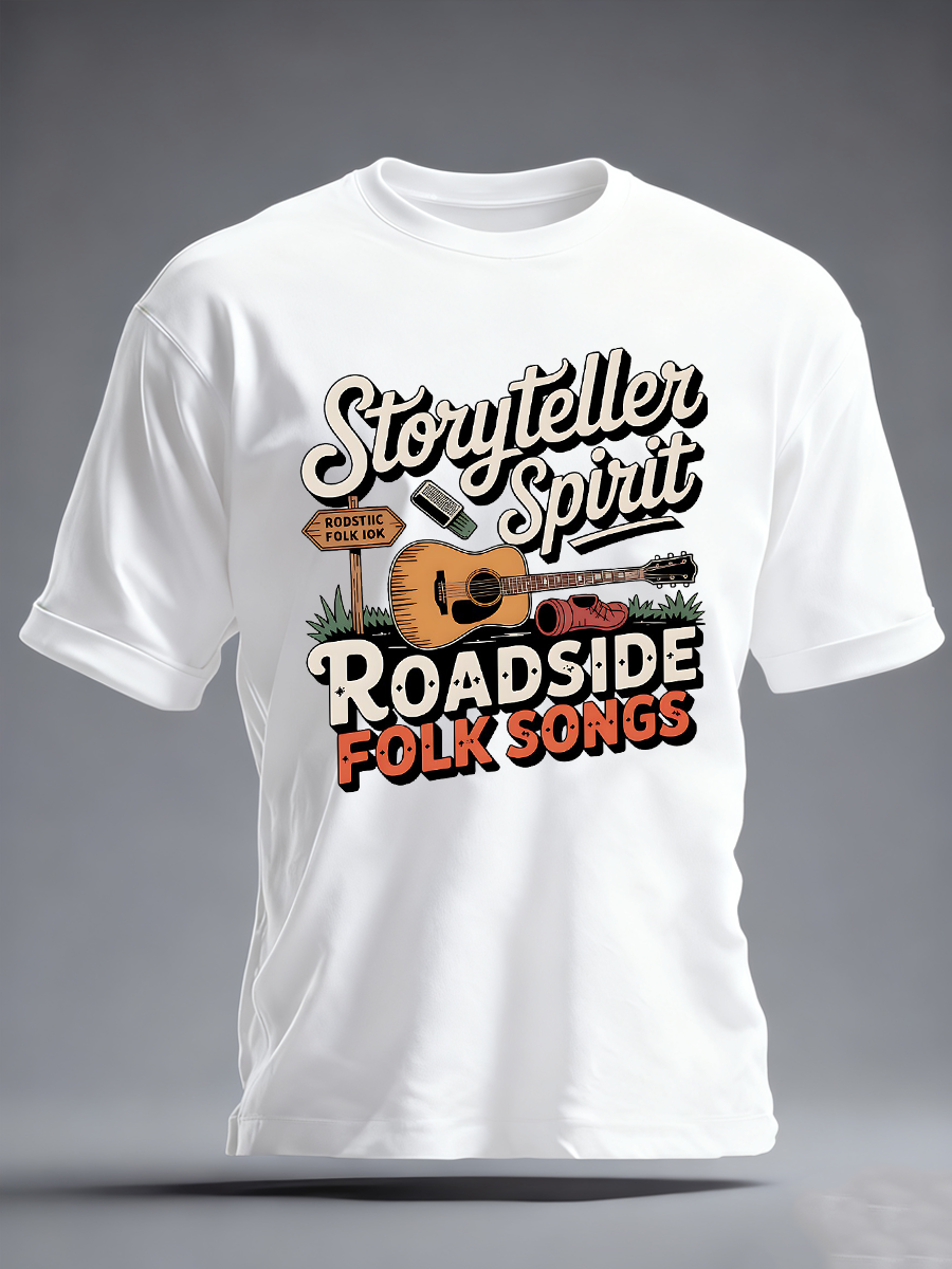 Men's Todd Snider Inspired Folk Music Art  Acoustic Storyteller Americana Illustration Classic short sleeves t-shirt