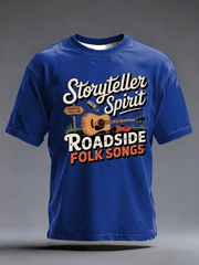 Men's Todd Snider Inspired Folk Music Art  Acoustic Storyteller Americana Illustration Classic short sleeves t-shirt