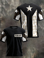Unisex Puerto Rico Taino Proud Art Printed T-shirt