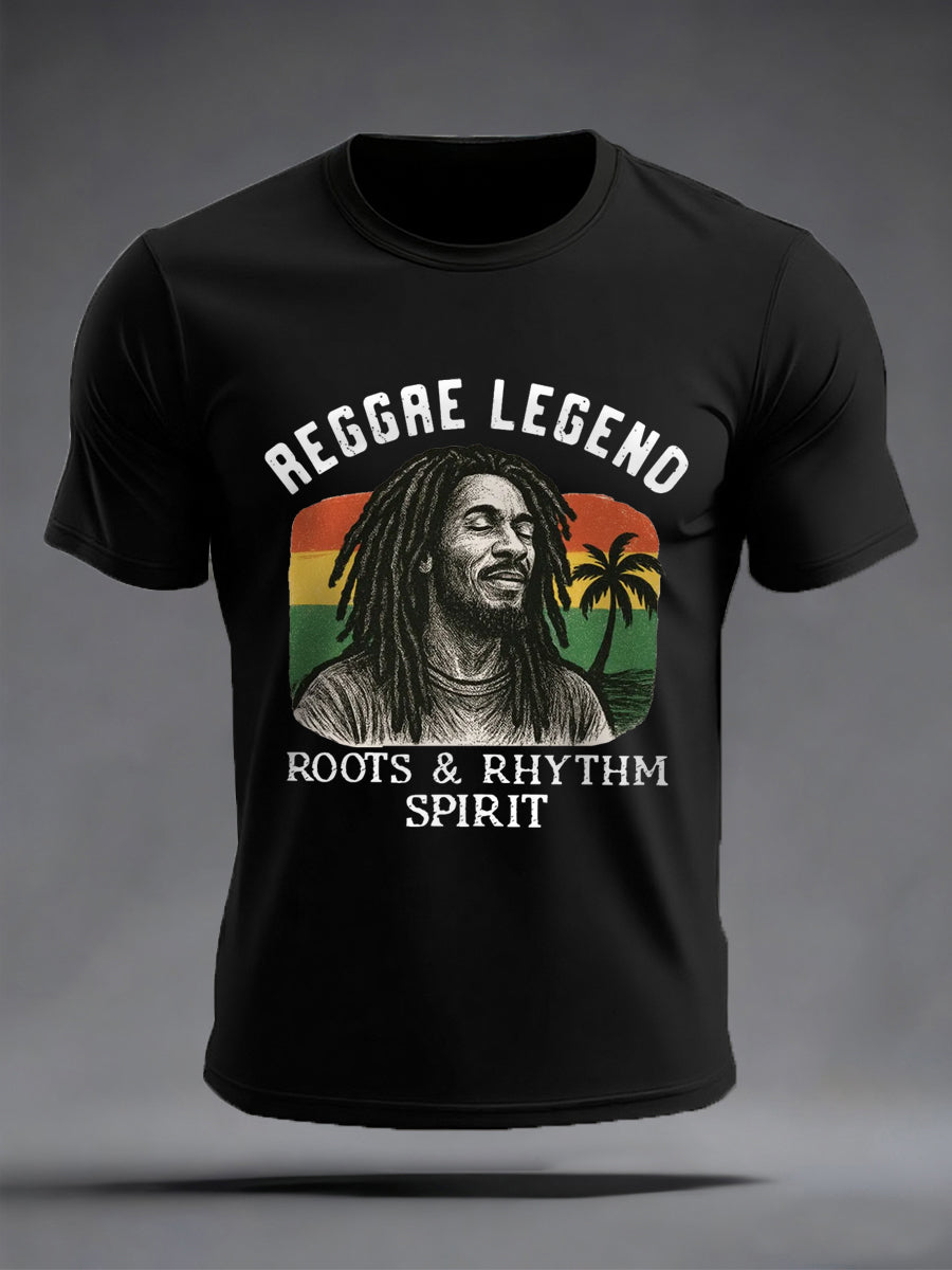 Men's Reggae Legend Print Commemorative Tee