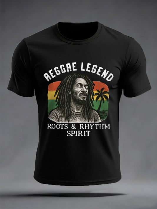 Men's Reggae Legend Print Commemorative Tee