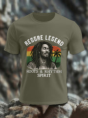 Men's Reggae Legend Print Commemorative Tee