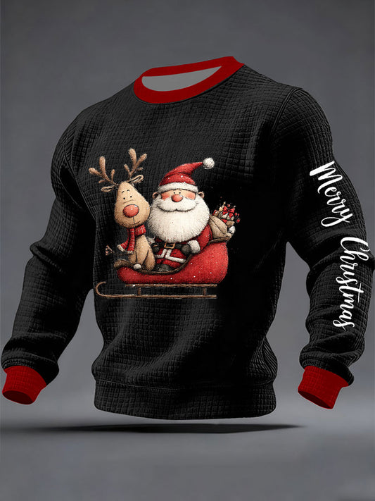 Men's Christmas Print Casual Sweatshirt