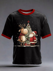 Men's Christmas Printed Casual T-shirt