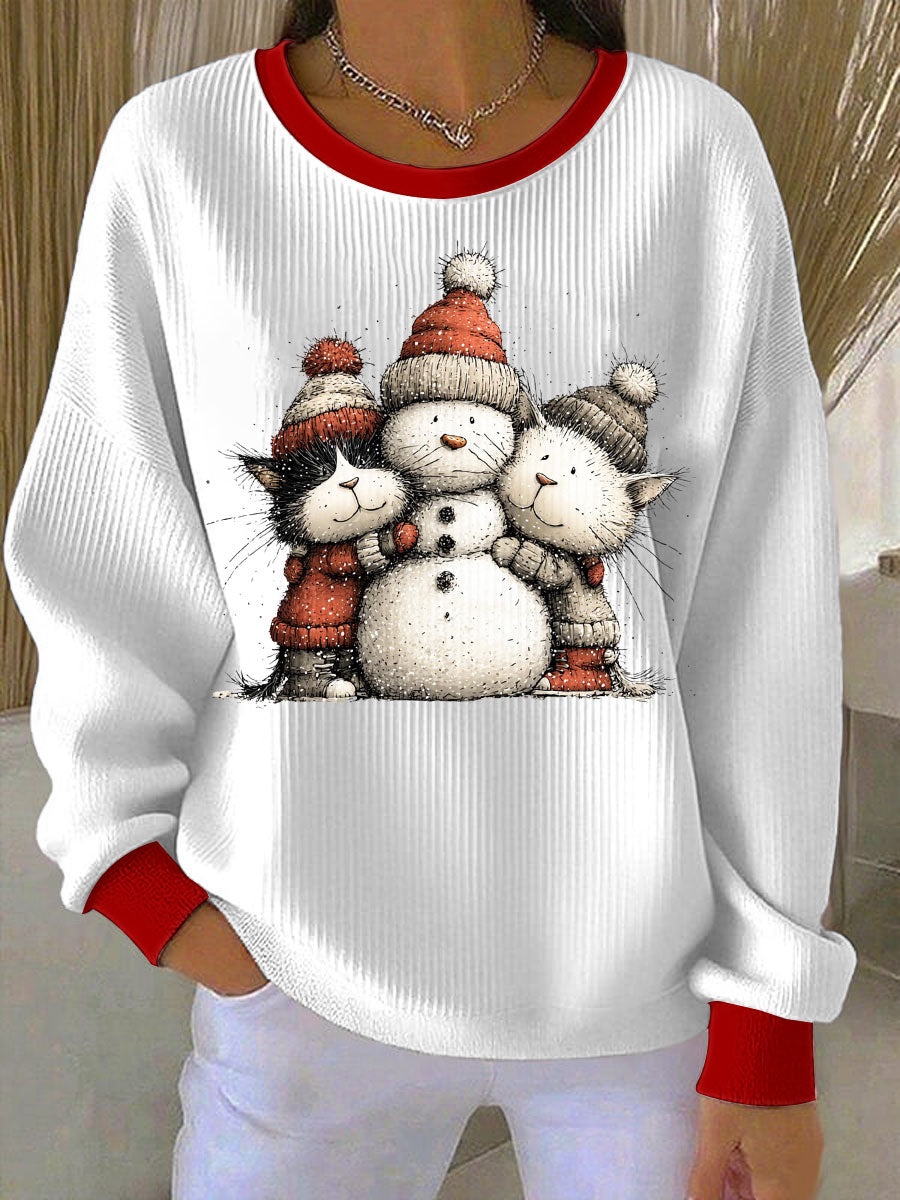 Women's Christmas Print Casual Sweatshirt
