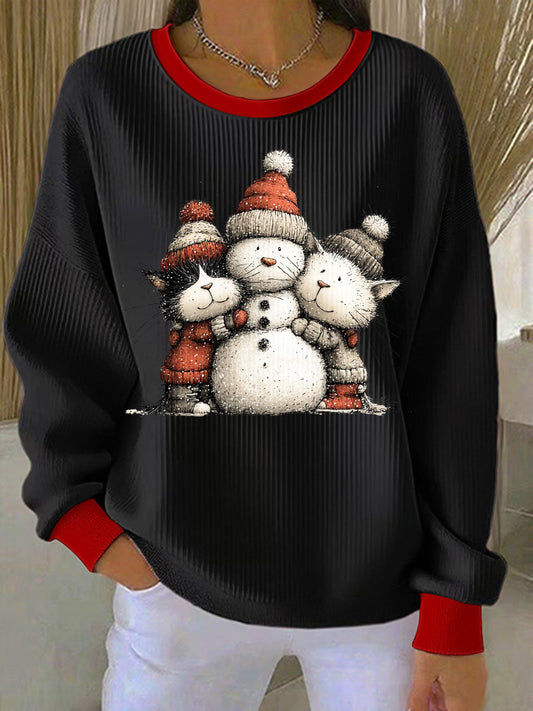 Women's Christmas Print Casual Sweatshirt