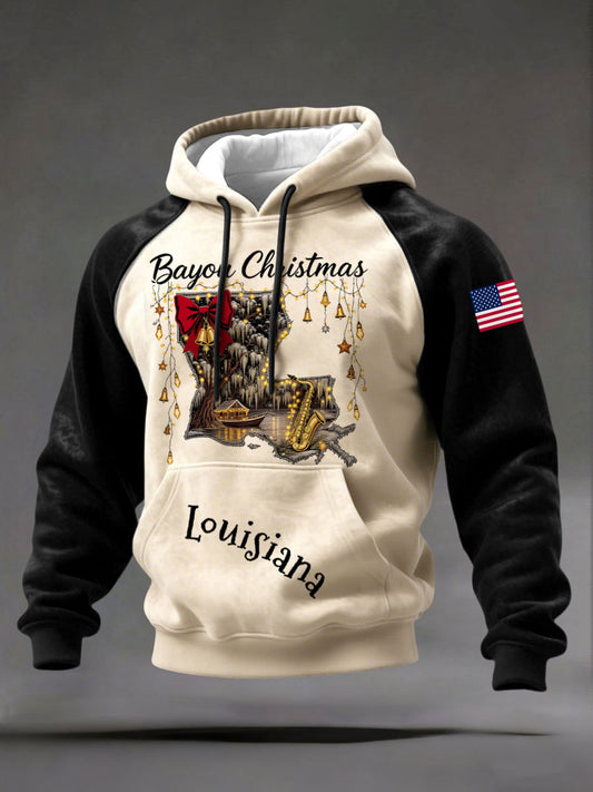 Men's Louisiana Christmas Hoodies