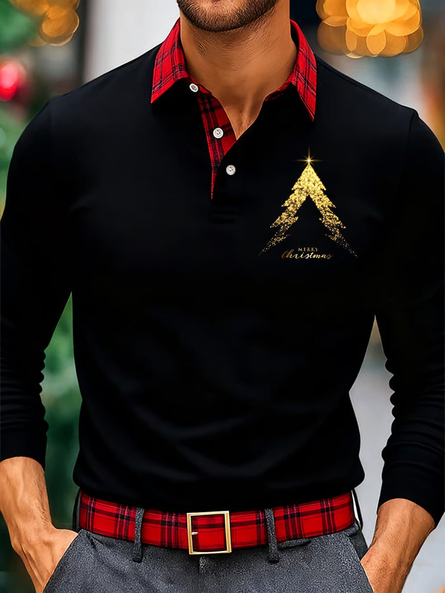 Men's Merry Christmas long sleeve shirt