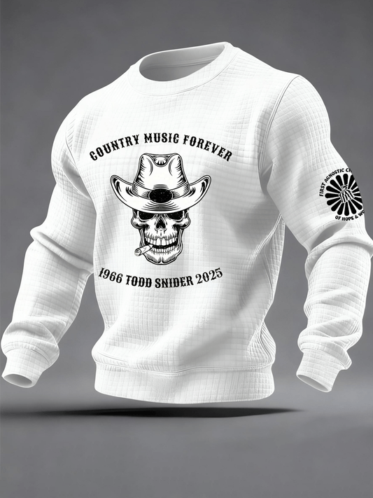 Men's Todd Snider Checkered Cotton Hoodie