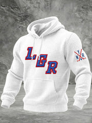 Men's ice Hockey Checkered Cotton Hoodie