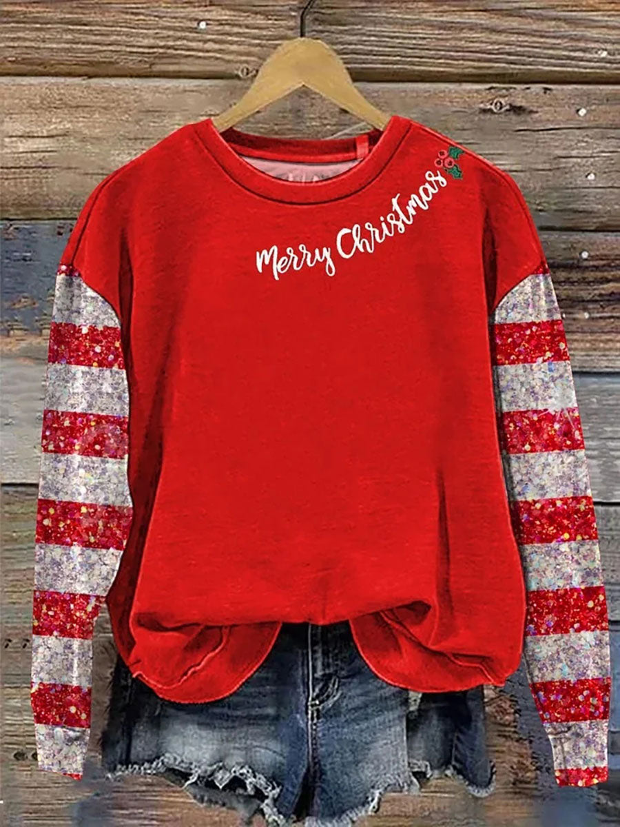 Women's Christmas Print Casual Sweatshirt