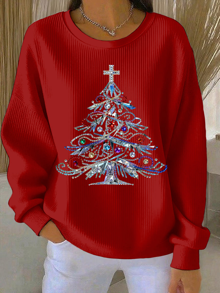 Women's Christmas Print Casual Sweatshirt