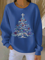 Women's Christmas Print Casual Sweatshirt