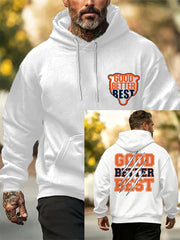 Men's Good Better Best Print Gift For Football Fans Gameday Casual Hoodie