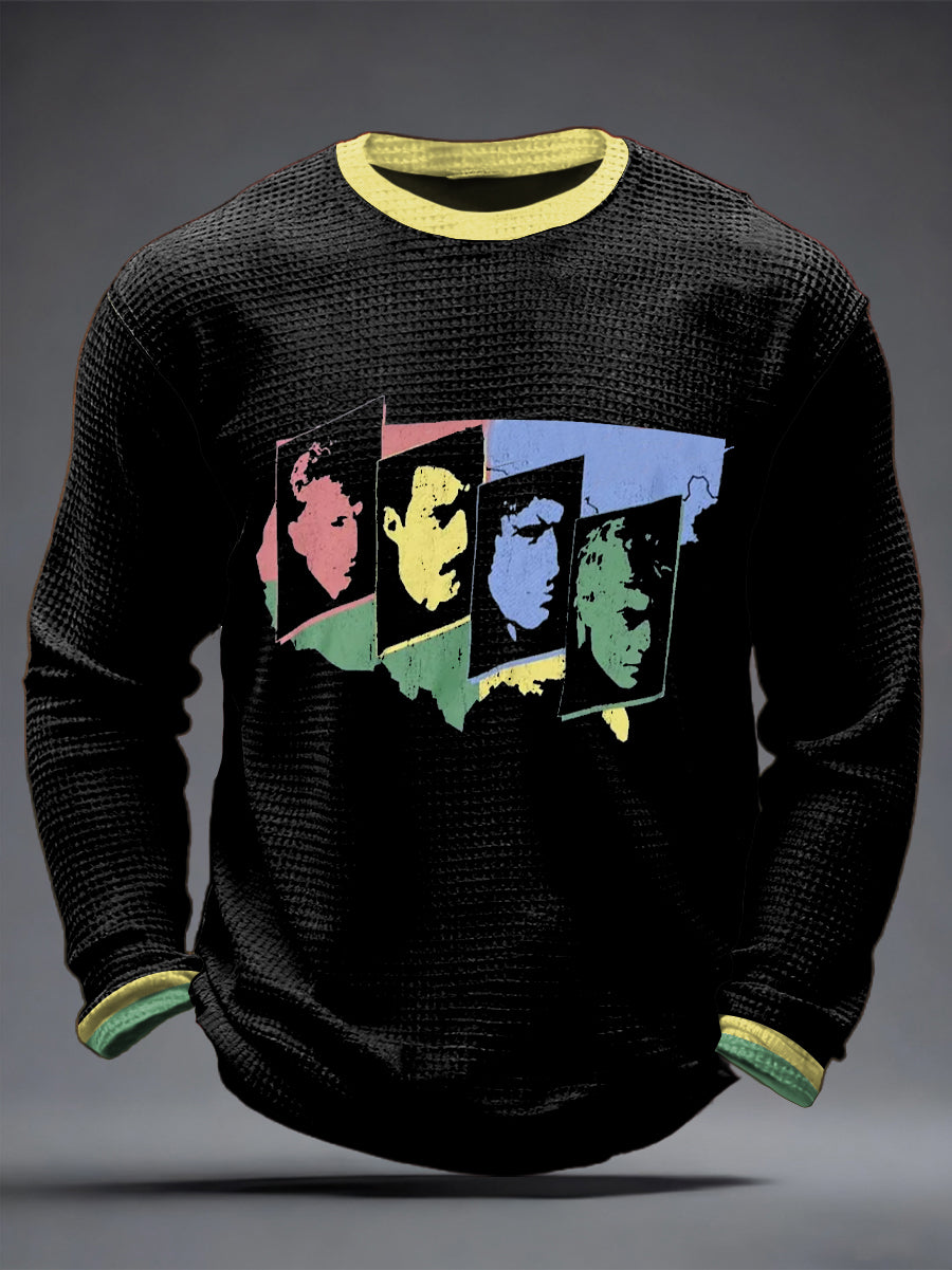 Men's Rock Music Inspired Waffle Top