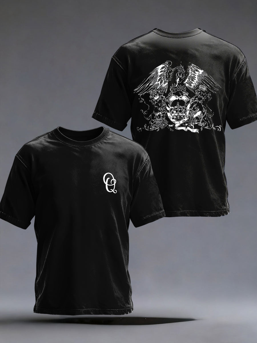 Men's Rock Music Inspired Printed T-shirt