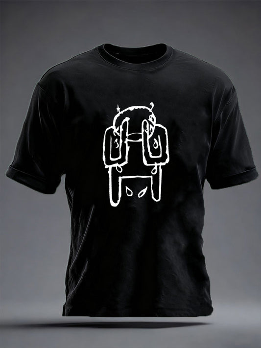 Men's Rock Music Inspired Printed T-shirt