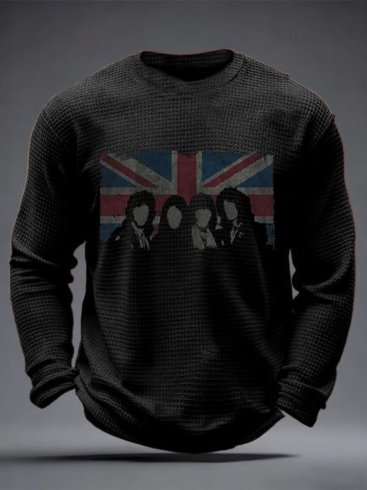 Men's Rock Music Inspired Waffle Top