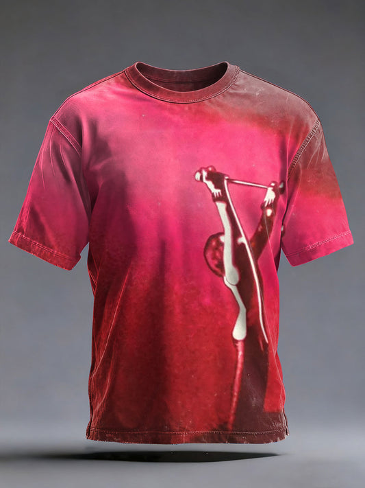 Men's Rock Music Inspired Printed T-shirt