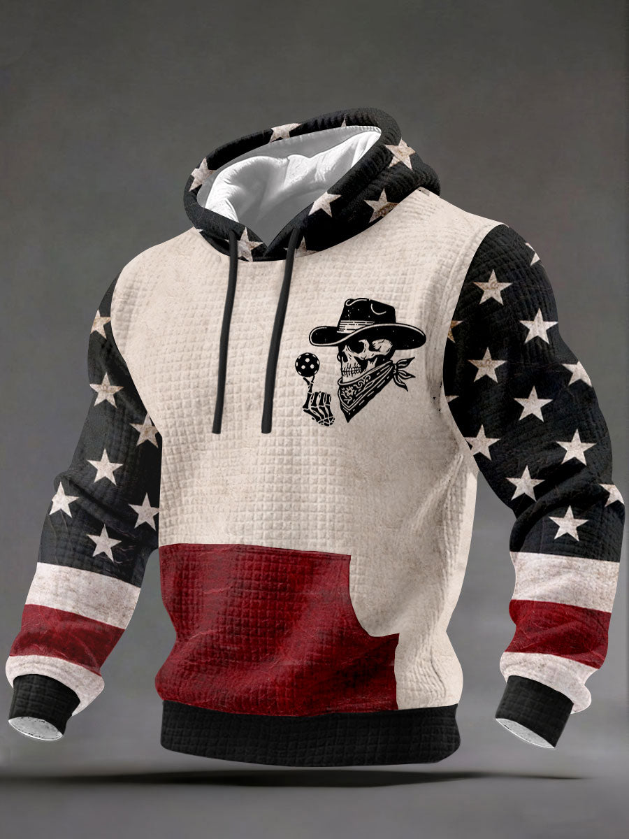 Men's Western Pickleball Enthusiast Hoodies
