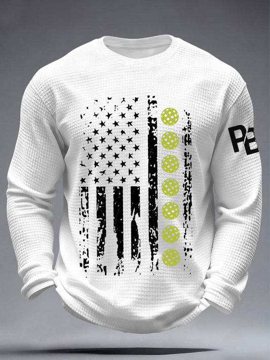 Men's Pickleball Enthusiast Waffle T-Shirts