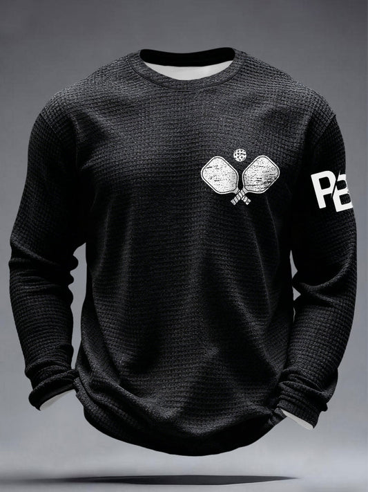 Men's Pickleball Enthusiast Waffle T-Shirts