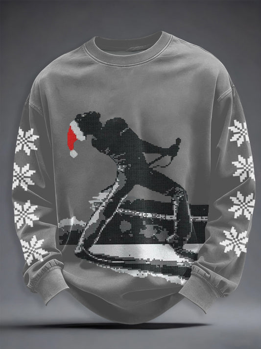 Men's Thanks God It's Christmas Rock Band Inspired Sweatshirt