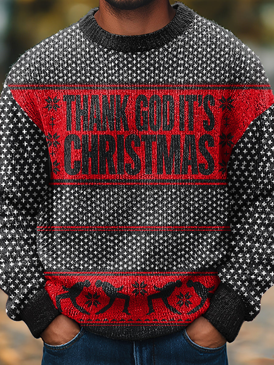 Men's Rock Band Inspired Christmas Holiday Sweater
