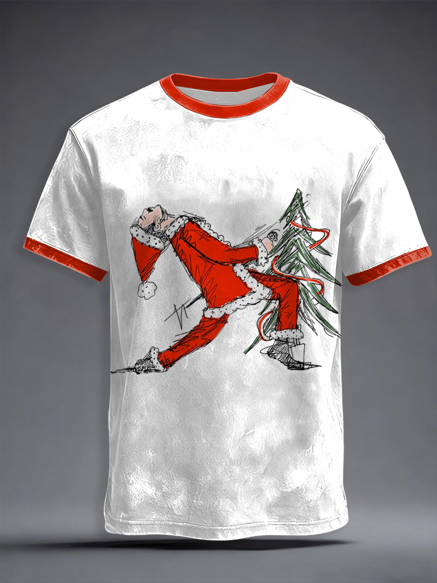 Men's Thanks God It's Christmas Rock Band Inspired  T-shirt