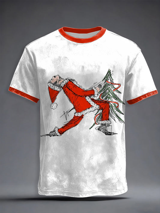 Men's Thanks God It's Christmas Rock Band Inspired  T-shirt