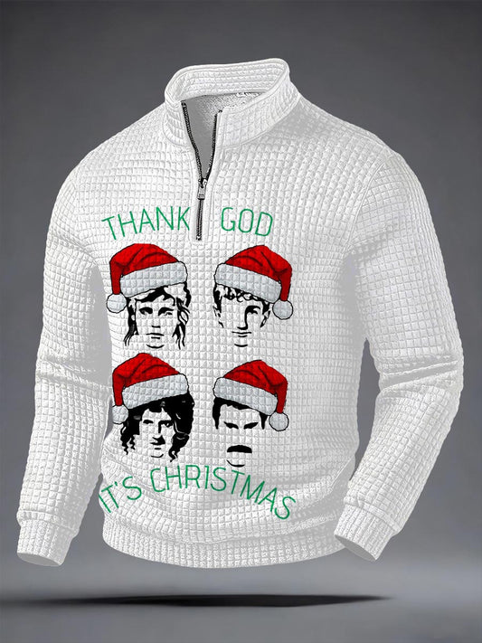 Men's Rock Band Inspired Christmas Sweatshirt