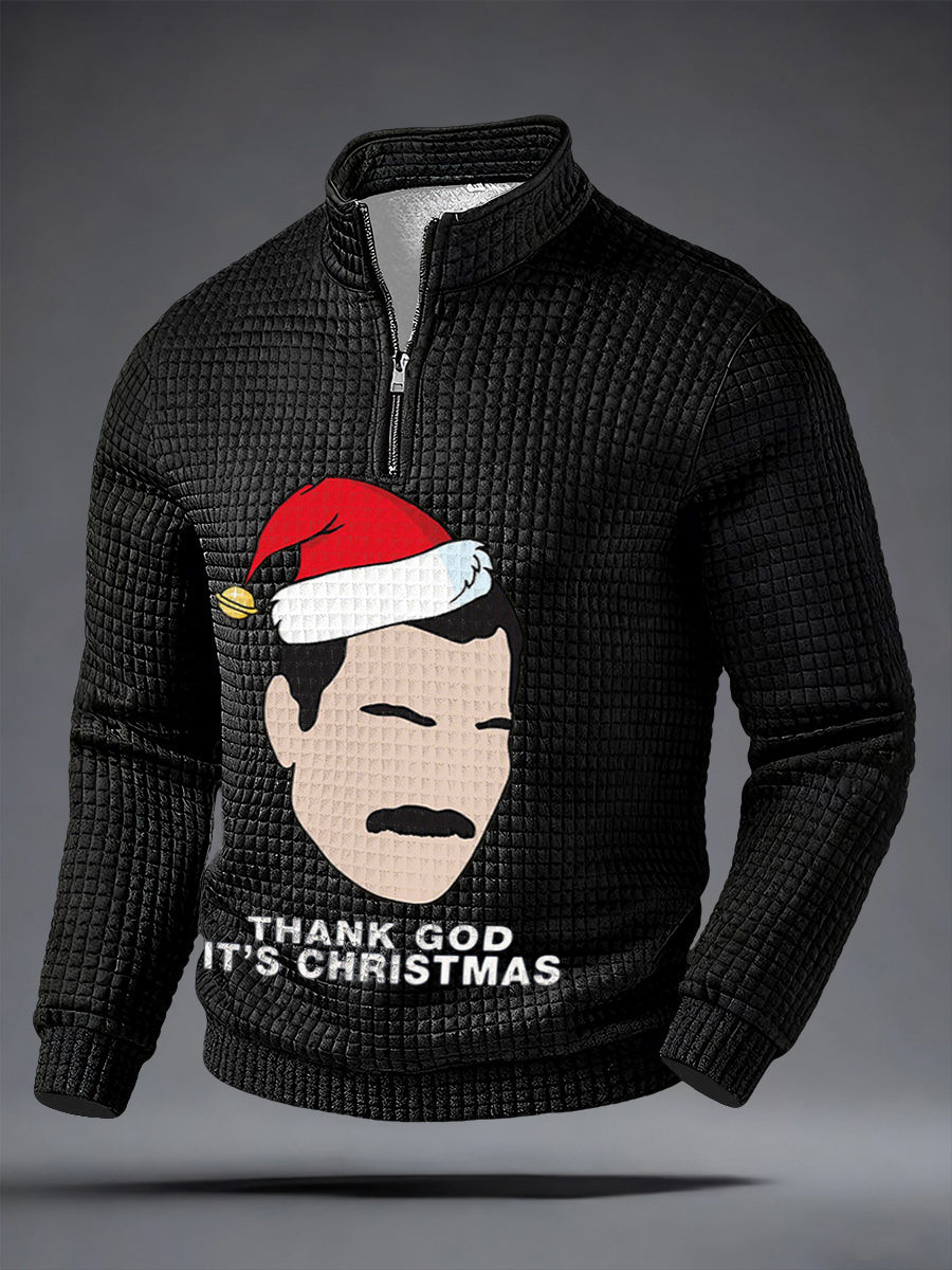 Men's Rock Band Inspired Christmas Zip Top