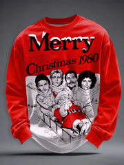 Men's Rock Band Inspired Christmas Sweatshirt
