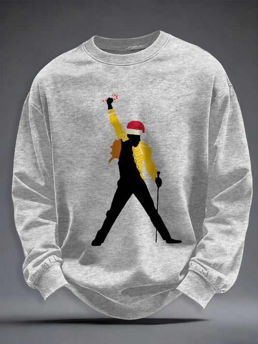 Men's Rock Band Inspired Christmas Sweatshirt