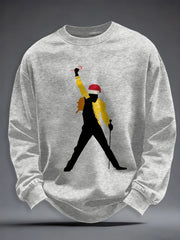 Men's Rock Band Inspired Christmas Sweatshirt
