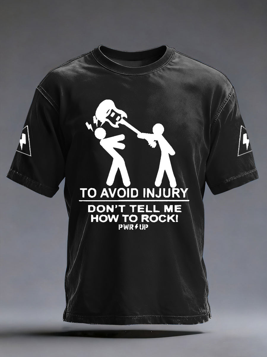 Men's Rock Music Inspired Printed T-shirt