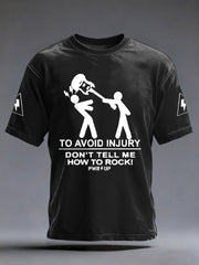 Men's Rock Music Inspired Printed T-shirt