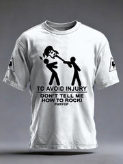 Men's Rock Music Inspired Printed T-shirt