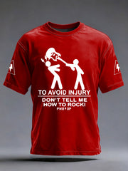 Men's Rock Music Inspired Printed T-shirt