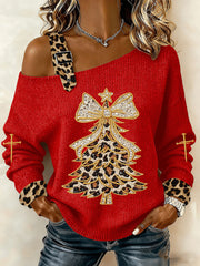 Women's Cross Print Casual Top