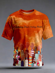 Men's Celebrating Black History Month Art Print T-Shirt