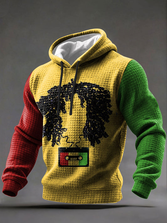 Men's Reggae Waffle Knit Hoodie