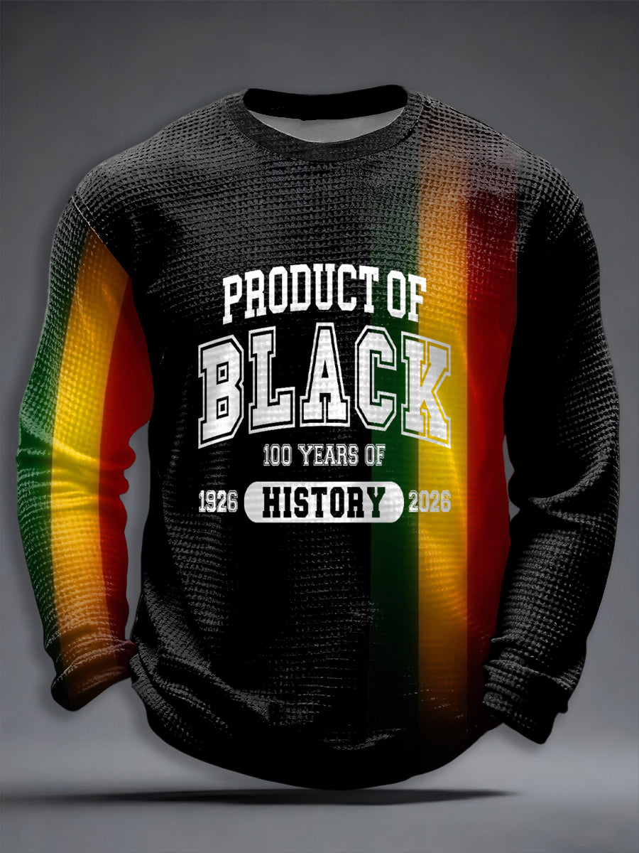 Men's Celebrating 100 Years of History Waffle Long Sleeve T-Shirt