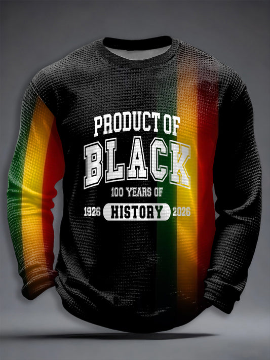 Men's Celebrating 100 Years of History Waffle Long Sleeve T-Shirt