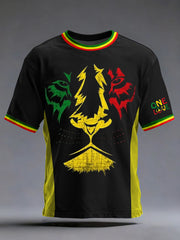Men's One Love Rasta Lion Short Sleeves T-shirt