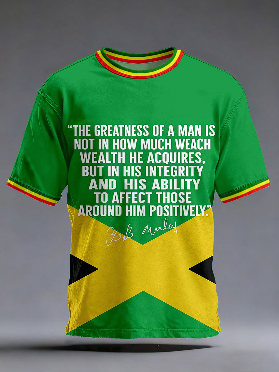 Men's Reggae Music Inspired Print T-Shirt