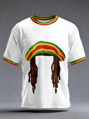 Men's Reggae Music Inspired Print T-Shirt