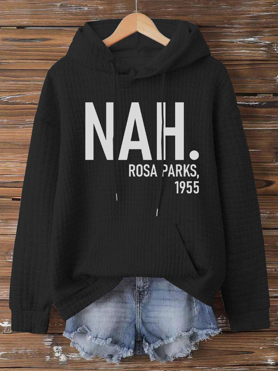 Women's Black History Month waffle hoodie