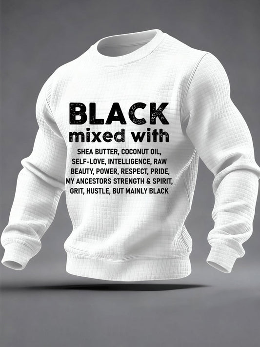Men's Black History Month Waffle Sweatshirt