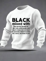 Men's Black History Month Waffle Sweatshirt